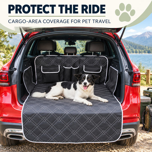 Checkered Vehicle Cargo Area Pet Protector, By GAVPEPY image 2 - 01-Overview.jpg