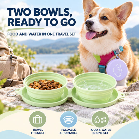 Collapsible Silicone Pet Travel Bowls, 33 Styles, By GAVPEPY image 2 - 01-Overview.jpg