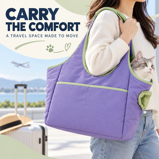 Purple Nylon Pet Travel Carrier, By GAVPEPY image 2 - 01-Overview.jpg
