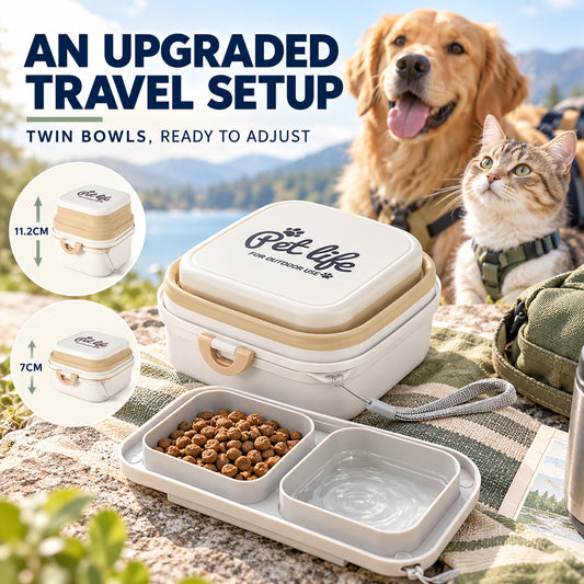 Upgraded 800 ml Collapsible Pet Travel Bowl, 3 Colors, By GAVPEPY image 2 - 01-Overview.jpg