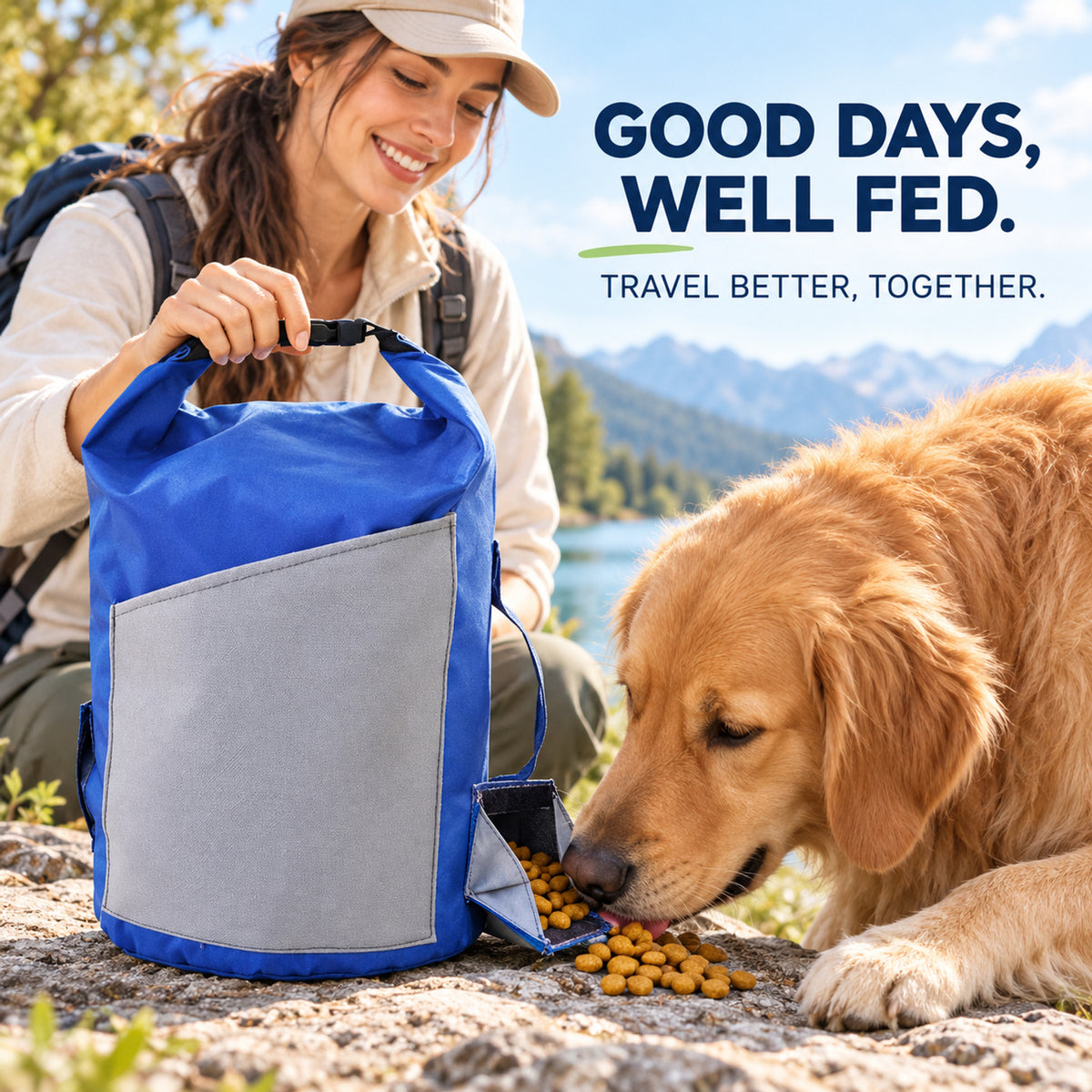 Oxford Fabric Pet Food Travel Bag, 25 x 5 x 10 cm, By GAVPEPY image 7 - 06-Lifestyle.jpg