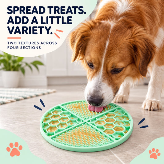 Honeycomb Silicone Pet Lick Mat, 7 Colors, By GAVPEPY image 2 - 1.jpg