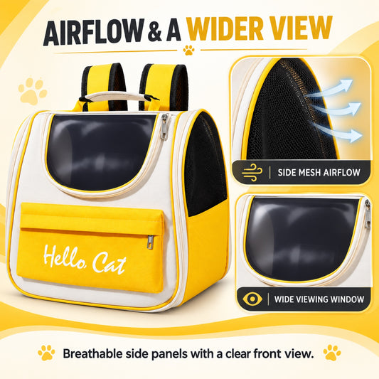 Pet Carrier Backpack, 6 Soft-Sided and 2 Hard-Shell Styles, By GAVPEPY image 2 - 1.jpg