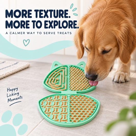 Folding Dog-Shaped Silicone Pet Lick Mat, 3 Colors, By GAVPEPY image 2 - 1.jpg