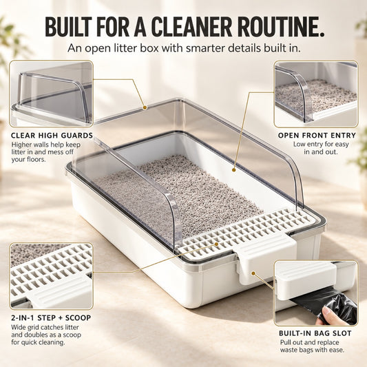 GAVPEPY High-Sided Cat Litter Box, 3 Options image 2 - 1.jpg