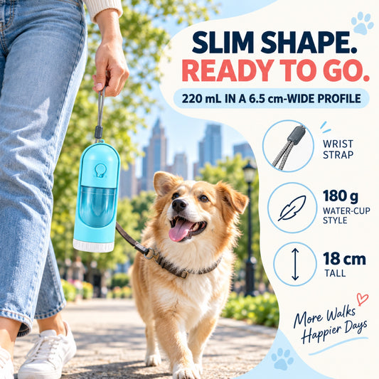 Extendable Pet Water and Food Bottle, 220 mL, 3 Options, By GAVPEPY image 2 - 1.jpg