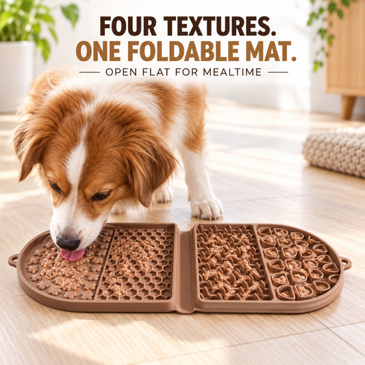 Folding Racetrack Silicone Pet Lick Mat, 3 Colors, By GAVPEPY image 2 - 1.jpg