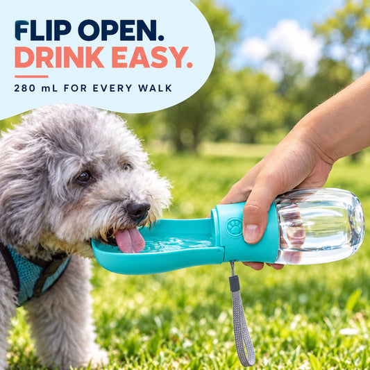 Foldable Silicone Pet Travel Water Bottle, 280 mL, 3 Colors, By GAVPEPY image 2 - 1.jpg