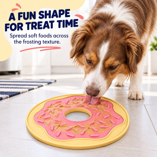 Donut-Shaped Silicone Pet Lick Mat, By GAVPEPY image 2 - 1.jpg