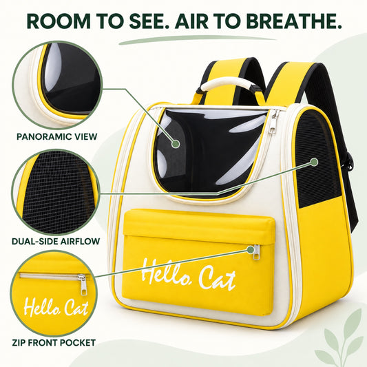 Ventilated 3D Pet Backpack, 6 Colors, By GAVPEPY image 2 - 1.jpg