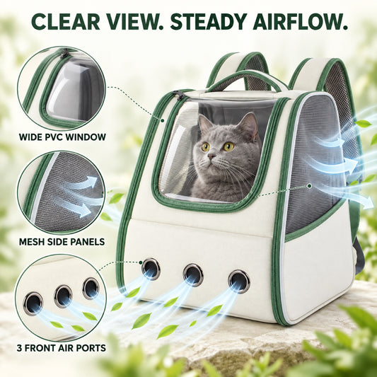 Foldable Ventilated Pet Backpack, 4 Colors, By GAVPEPY image 2 - 1.jpg