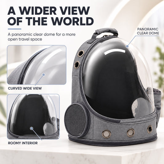 Panoramic Space Capsule Pet Backpack, 3 Colors, By GAVPEPY image 2 - 1.jpg