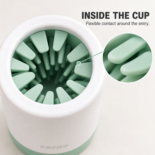 GAVPEPY Rubber Pet Paw Washer Cup, Sizes L, S, Pink, Gray, Green, for cleaning paws after outdoor walks; reusable cup with the selected color and size shown in the product photos; review the selected variant photo for details image 2 - 2.jpg
