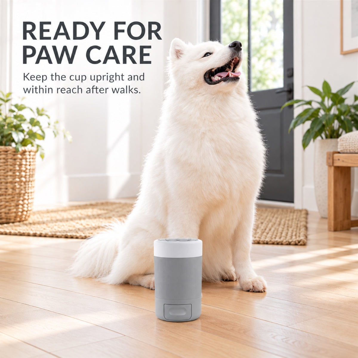 GAVPEPY ABS plastic Pet Paw Washer Cup, Sizes , Gray, Orange, for cleaning paws after outdoor walks; reusable cup with the selected color and size shown in the product photos; review the selected variant photo for details image 7 - 7.jpg