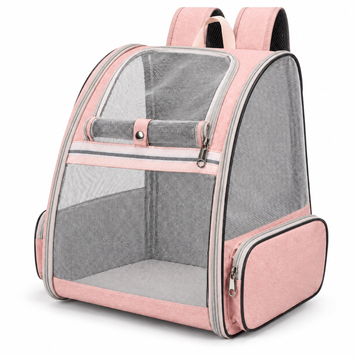 Full-Mesh Foldable Pet Backpack, 6 Options, By GAVPEPY image 13 - DPbackpack33-Pink.jpg