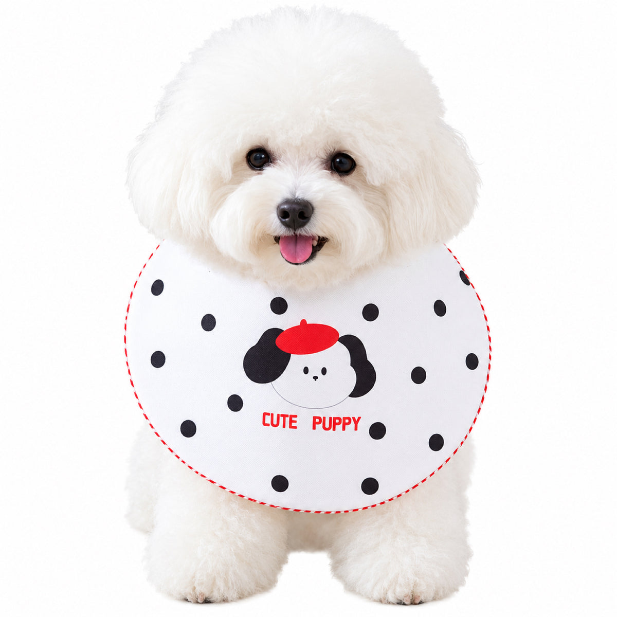 GAVPEPY Polyester Printed Pet Bib, Sizes S, M, L, XL, Yellow, White, Red, for photos, celebrations, walks and everyday pet outfits; a neckwear accessory for everyday outfits, portraits and special occasions image 9 - DPbib5-Red-S.jpg