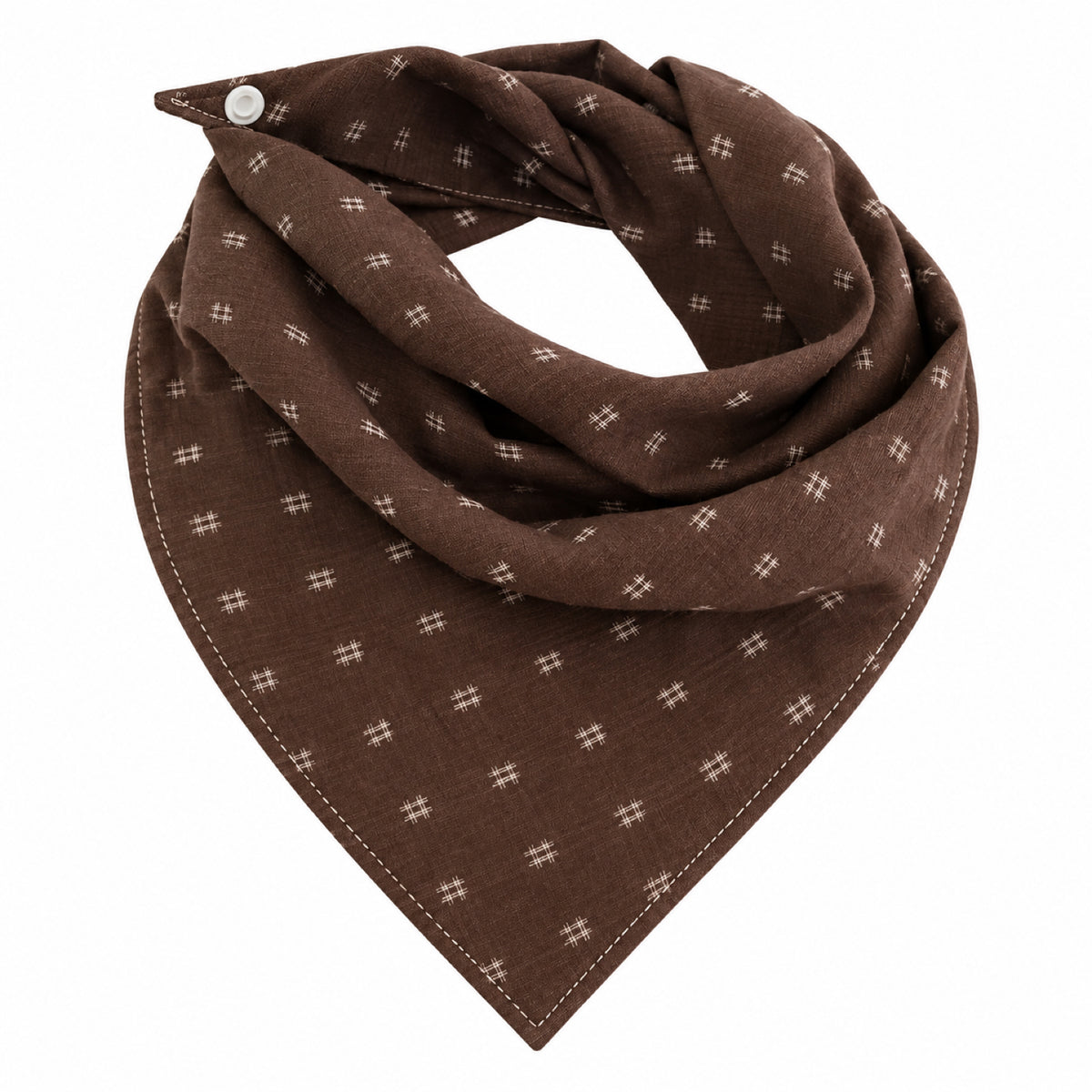 GAVPEPY Polyester Color-Block Triangle Pet Bandana, Sizes S, M, L, XL, Yellow, Brown, for photos, celebrations, walks and everyday pet outfits; a neckwear accessory for everyday outfits, portraits and special occasions image 10 - DPbib8-Brown-S.jpg