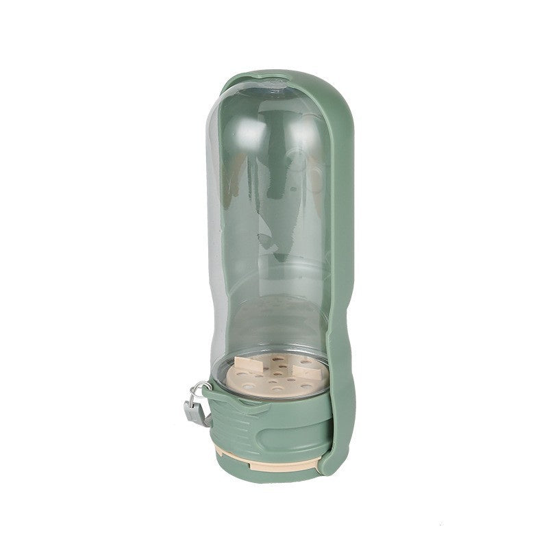 Foldable Pet Water Bottle with Two Bowl Sizes, 350 mL, By GAVPEPY image 11 - DPbottle22-Green-LARGE.jpg