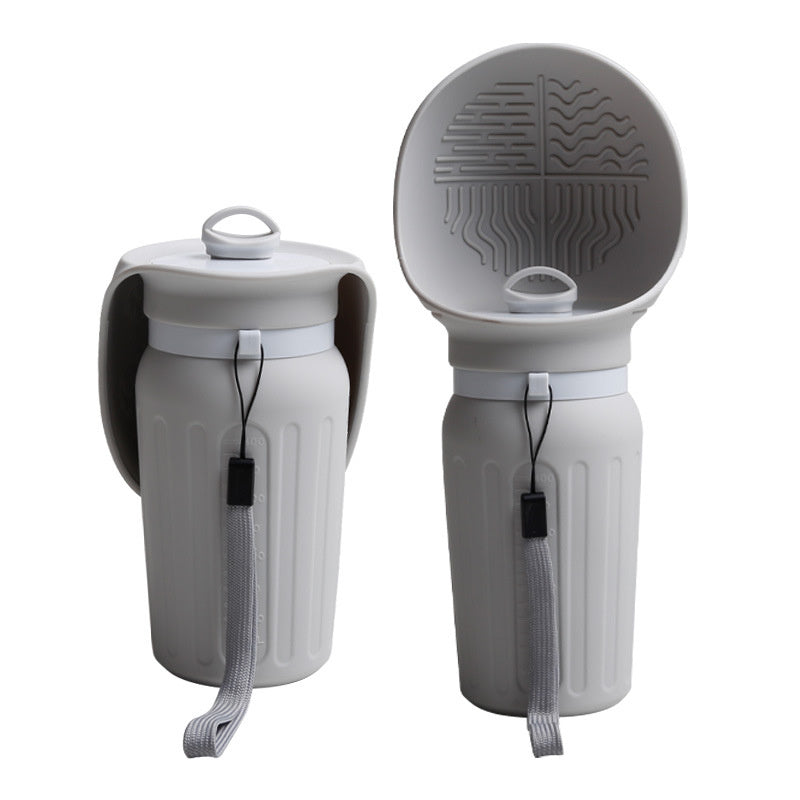 Flip-Trough Silicone Pet Water Bottle, 620 mL, 2 Colors, By GAVPEPY image 9 - DPbottle23-Gray.jpg