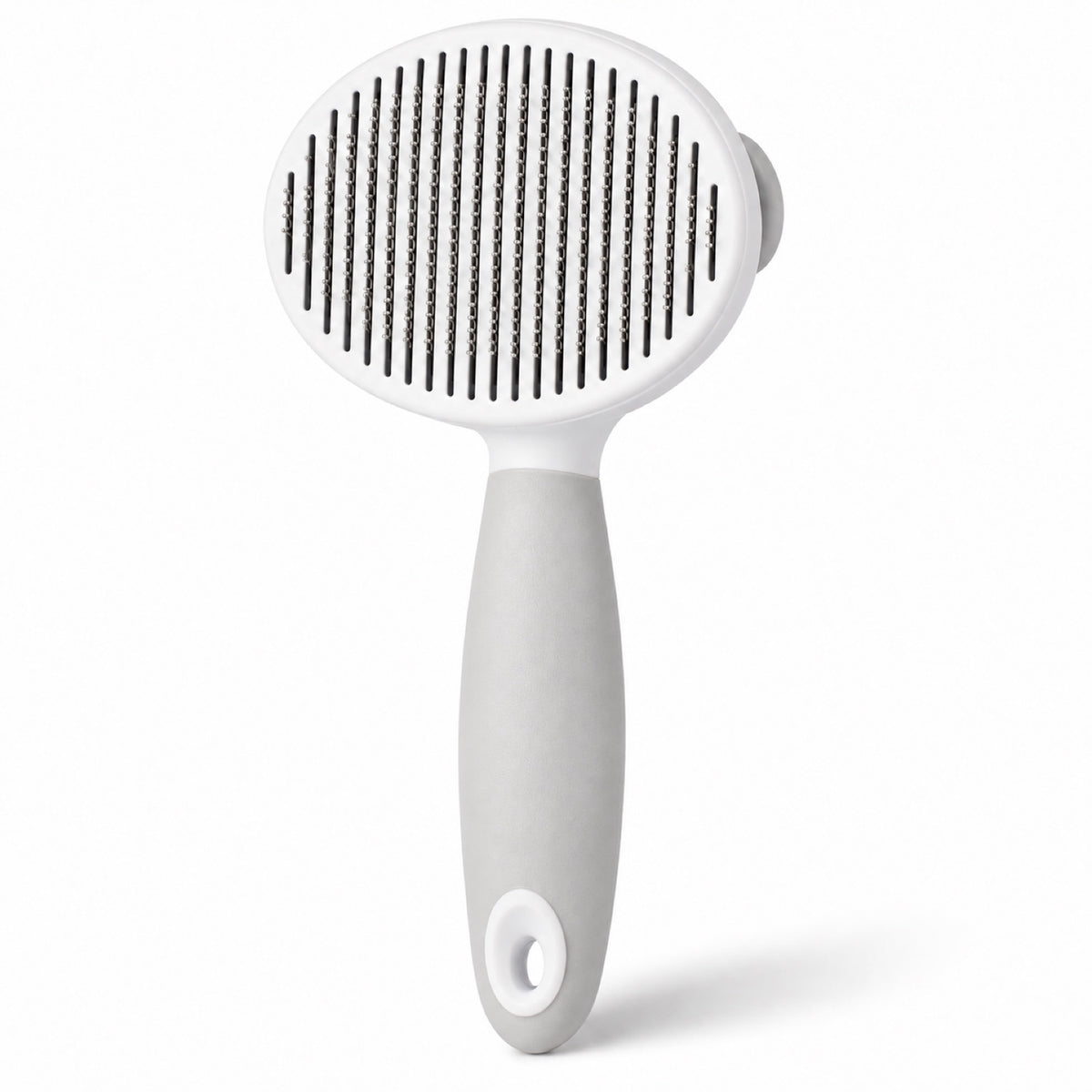 Pet Grooming Pin Brush, 2 Colors and 2 Pin Types, By GAVPEPY image 11 - DPbrush19-White-ShortHair-FinePin.jpg
