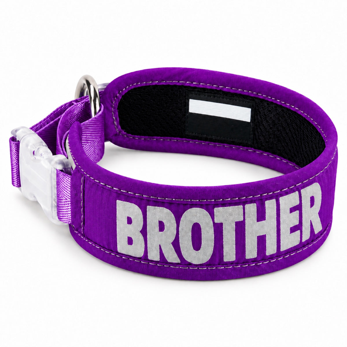 GAVPEPY Nylon Padded Nylon Dog Collar, Sizes S, M, L, Red, Blue, Purple, for neighborhood walks, park visits and daily dog wear; an adjustable neckwear option for supervised walks and everyday outings image 9 - DPcollar3-Purple-S-CollarOnly.jpg