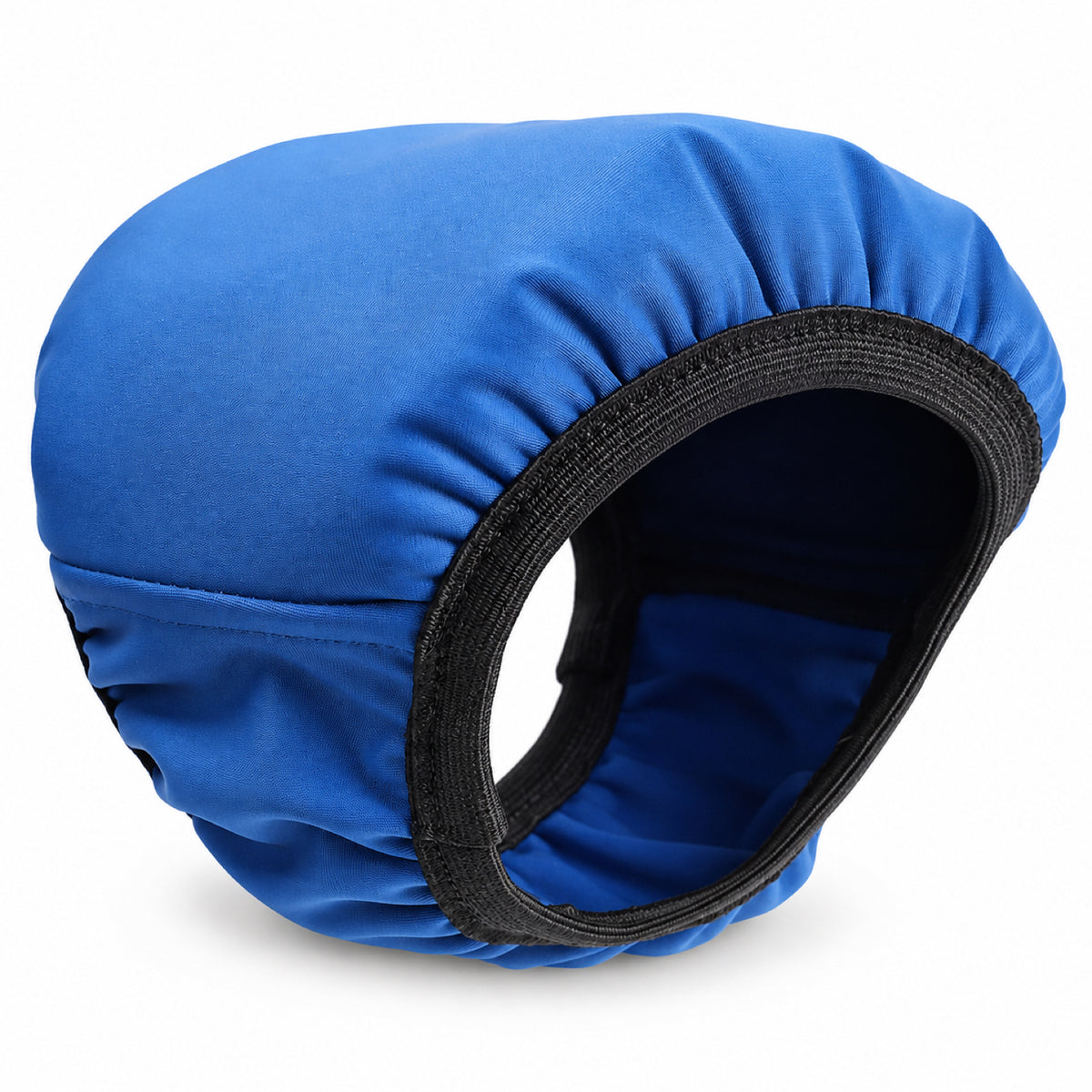 GAVPEPY Blue Dog and Cat Bath-Time Ear Wrap, Blue in S, M and L sizes, for covering pet ears during supervised bathing and splash-prone grooming, home baths, grooming sessions and careful wash routines image 10 - DPearmuff7-Blue-L.jpg