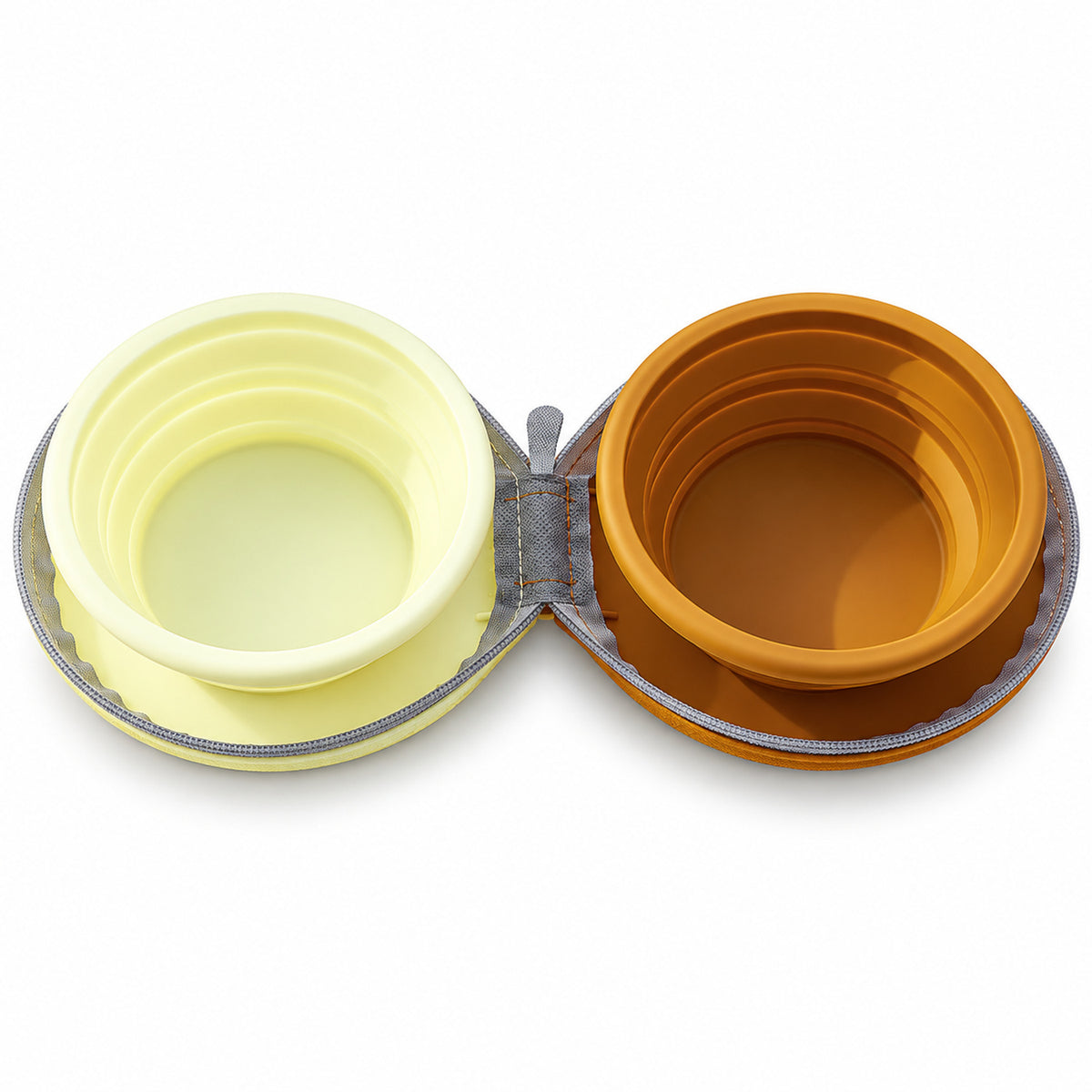 Collapsible Silicone Pet Bowl Set, 13 Styles, By GAVPEPY image 13 - DPtravelfeeder6-Yellow.jpg