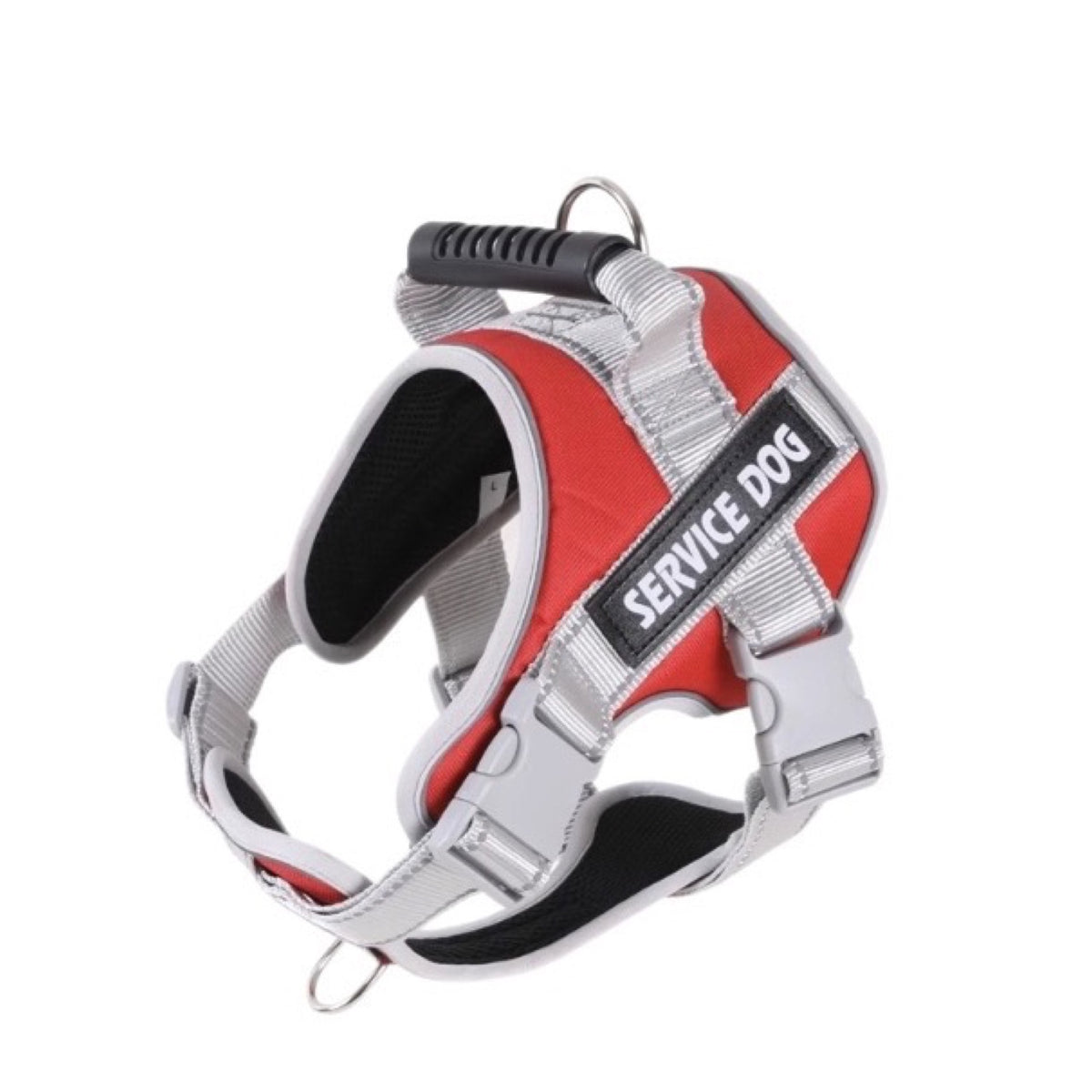 Reflective Saddle-Style Dog Harness, 5 Colors and 5 Sizes, By GAVPEPY image 12 - bianti-red.jpg