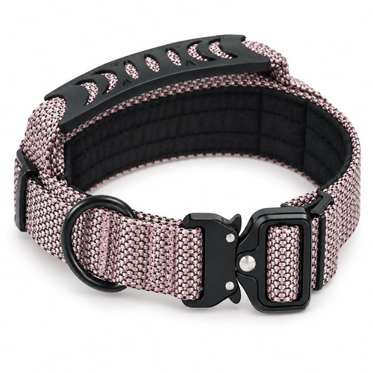 GAVPEPY Nylon Reflective Padded Dog Collar, Sizes S, M, L, Mauve, for daily dog walks and outdoor wear; adjustable neckwear with the selected finish and fit shown in the product photos; review the selected variant photo for details image 2 - main.jpg