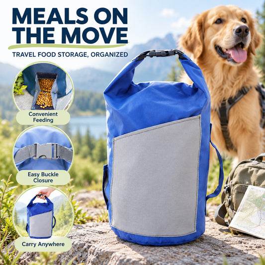 Oxford Fabric Pet Food Travel Bag, 25 x 5 x 10 cm, By GAVPEPY image 2 - 01-Overview.jpg