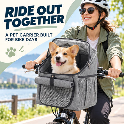Quick-Release Bicycle Pet Carrier, 3 Colors, By GAVPEPY image 2 - 01-Overview.jpg