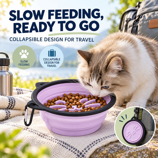 Collapsible Silicone Pet Bowl Set, 13 Styles, By GAVPEPY image 2 - 01-Overview.jpg