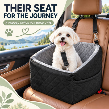 Plush Pet Car Seat and Travel Bed, 3 Colors, By GAVPEPY image 2 - 01-Overview.jpg