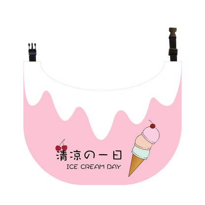 GAVPEPY Polyester Ice-Cream Print Pet Bib, Sizes S, M, L, XL, XXL, Pink, Green, Purple, for photos, celebrations, walks and everyday pet outfits; a neckwear accessory for everyday outfits, portraits and special occasions image 1 - 01-主图.jpg