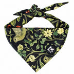 GAVPEPY Polyester Floral Print Pet Bandana, Size One Size, Green, for pet photos, outings and celebrations; decorative neckwear with the selected print and fit shown in the product photos; review the selected variant photo for details