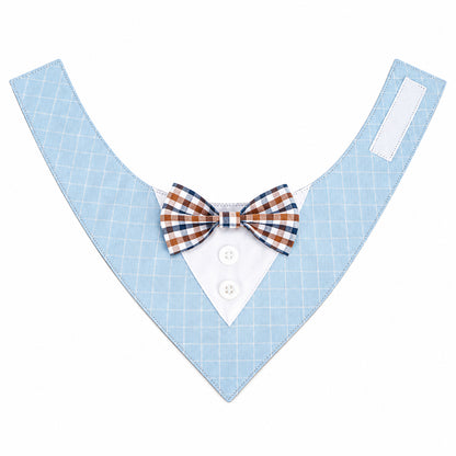 GAVPEPY Polyester Tuxedo-Style Pet Bandana, Sizes XS, S, M, L, XL, 6 color or pattern options, for photos, celebrations, walks and everyday pet outfits; a neckwear accessory for everyday outfits, portraits and special occasions image 1 - 01-主图.jpg