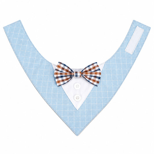GAVPEPY Polyester Tuxedo-Style Pet Bandana, Sizes XS, S, M, L, XL, 6 color or pattern options, for photos, celebrations, walks and everyday pet outfits; a neckwear accessory for everyday outfits, portraits and special occasions image 1 - 01-主图.jpg
