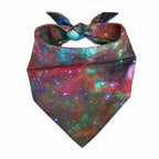 GAVPEPY Polyester Galaxy Print Pet Bandana, Size L, as pictured, for pet photos, outings and celebrations; decorative neckwear with the selected print and fit shown in the product photos; review the selected variant photo for details