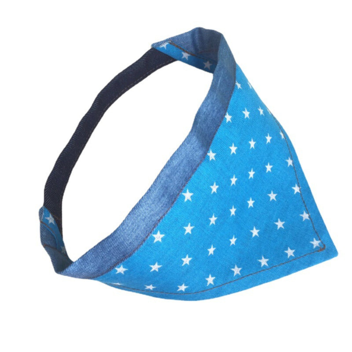 GAVPEPY Denim fabric Star Print Denim Pet Bandana, Sizes 30CM, 35CM, 40CM, Blue, for photos, celebrations, walks and everyday pet outfits; a neckwear accessory for everyday outfits, portraits and special occasions image 1 - 01-主图.jpg