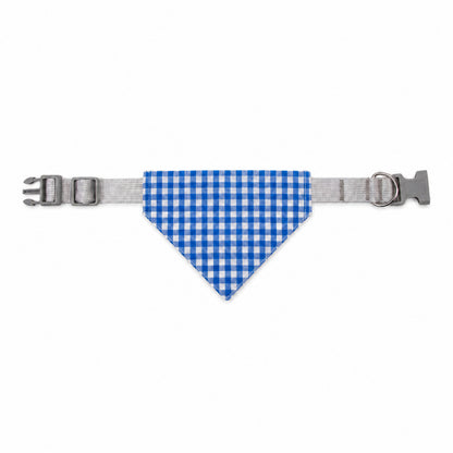 GAVPEPY Cotton-polyester blend Gingham Buckle Pet Bandana, Sizes M, L, Red, Blue, Black, for photos, celebrations, walks and everyday pet outfits; a neckwear accessory for everyday outfits, portraits and special occasions image 1 - 01-主图.jpg