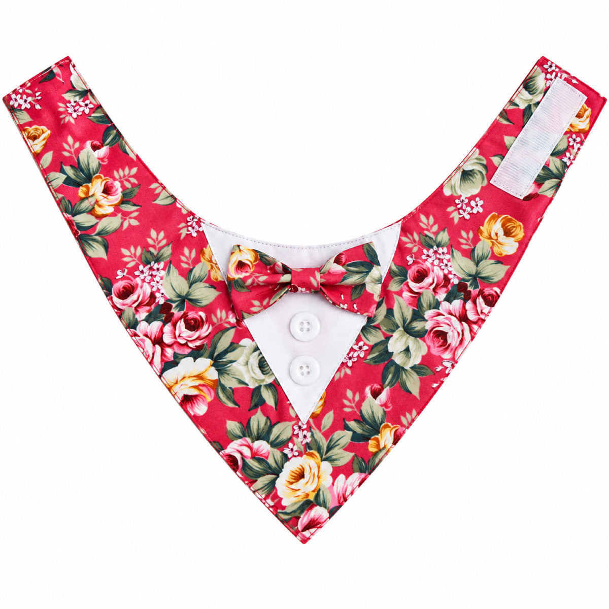 GAVPEPY Polyester Floral Formal Pet Bib, Sizes XS, S, M, L, XL, Red, Pink, Blue, for photos, celebrations, walks and everyday pet outfits; a neckwear accessory for everyday outfits, portraits and special occasions image 1 - 01-主图.jpg
