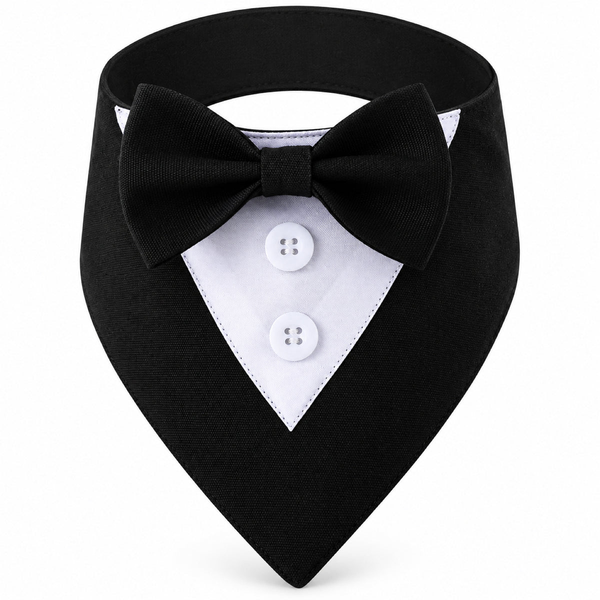 GAVPEPY Cotton Formal Tuxedo Pet Bib, Sizes XS, S, M, L, XL, Black, White, for photos, celebrations, walks and everyday pet outfits; a neckwear accessory for everyday outfits, portraits and special occasions image 1 - 01-主图.jpg