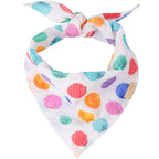 GAVPEPY Cotton Rainbow Dot Pet Bandana, Sizes S, L, as pictured, for pet photos, outings and celebrations; decorative neckwear with the selected print and fit shown in the product photos; review the selected variant photo for details