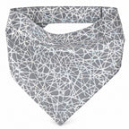 GAVPEPY Polyester Reflective Pattern Pet Bandana, Sizes S, M, L, Gray, for photos, celebrations, walks and everyday pet outfits; a neckwear accessory for everyday outfits, portraits and special occasions
