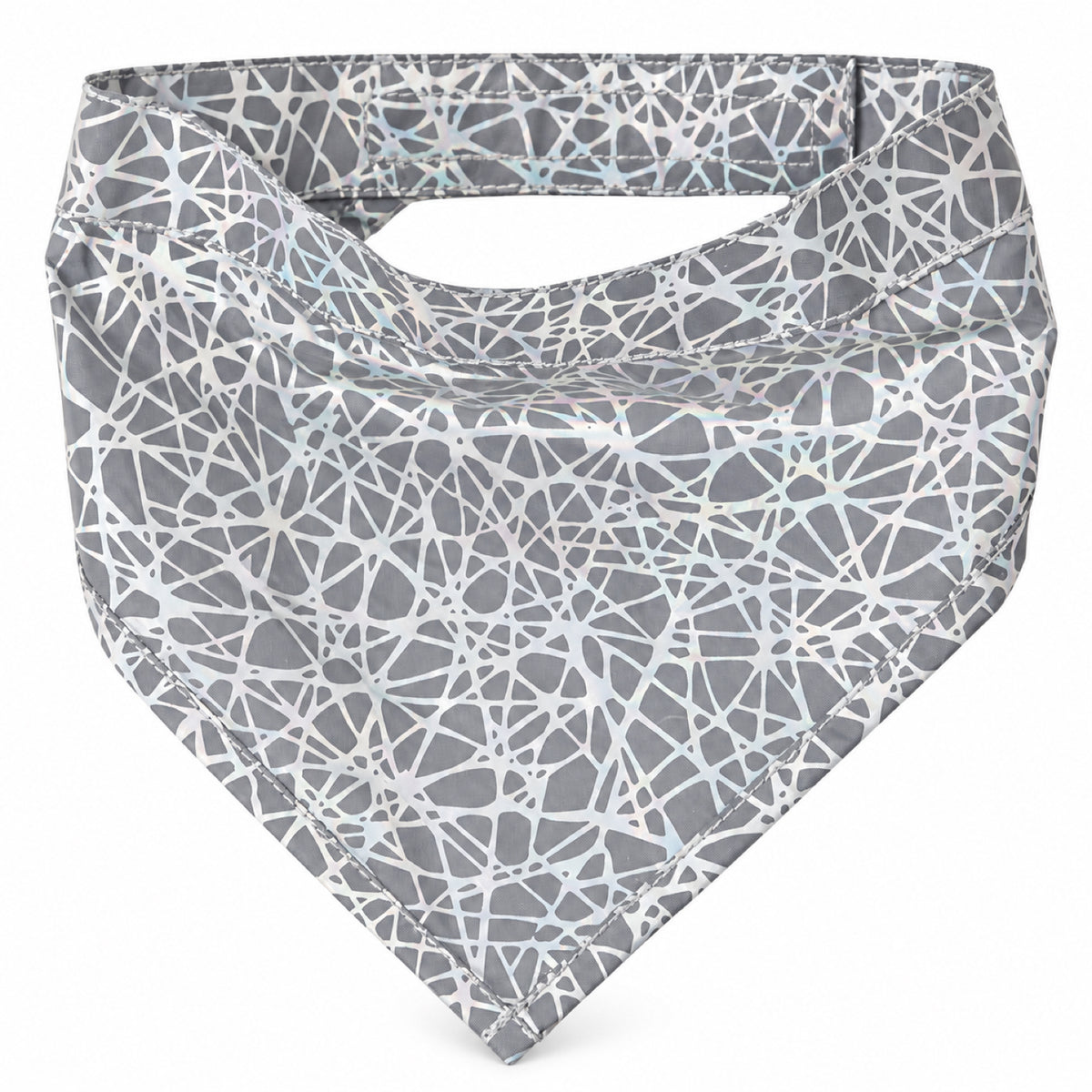 GAVPEPY Polyester Reflective Pattern Pet Bandana, Sizes S, M, L, Gray, for photos, celebrations, walks and everyday pet outfits; a neckwear accessory for everyday outfits, portraits and special occasions image 1 - 01-主图.jpg