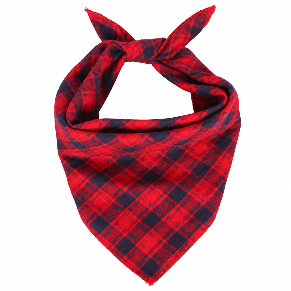 GAVPEPY Cotton Plaid Tie Pet Bandana, Sizes 68 x 45 x 45, One Size, Red, Green, White, Brown, for photos, celebrations, walks and everyday pet outfits; a neckwear accessory for everyday outfits, portraits and special occasions image 1 - 01-主图.jpg