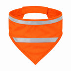 GAVPEPY Polyester Reflective Orange Pet Bandana, Sizes Large, Medium, Small, Orange, Yellow, for photos, celebrations, walks and everyday pet outfits; a neckwear accessory for everyday outfits, portraits and special occasions
