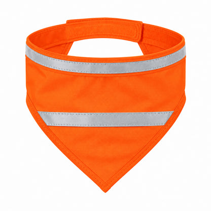 GAVPEPY Polyester Reflective Orange Pet Bandana, Sizes Large, Medium, Small, Orange, Yellow, for photos, celebrations, walks and everyday pet outfits; a neckwear accessory for everyday outfits, portraits and special occasions image 1 - 01-主图.jpg