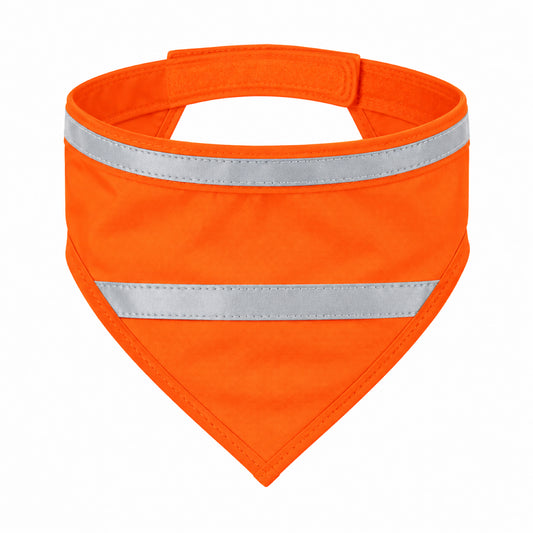 GAVPEPY Polyester Reflective Orange Pet Bandana, Sizes Large, Medium, Small, Orange, Yellow, for photos, celebrations, walks and everyday pet outfits; a neckwear accessory for everyday outfits, portraits and special occasions image 1 - 01-主图.jpg