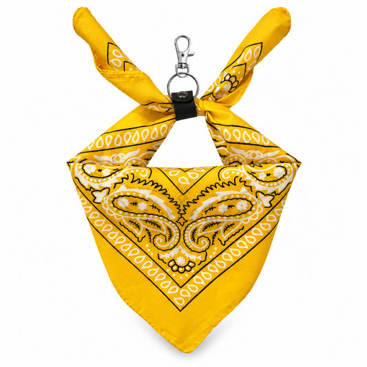 GAVPEPY Polyester Yellow Printed Pet Bandana, Size One Size, Yellow, for photos, celebrations, walks and everyday pet outfits; a neckwear accessory for everyday outfits, portraits and special occasions image 1 - 01-主图.jpg